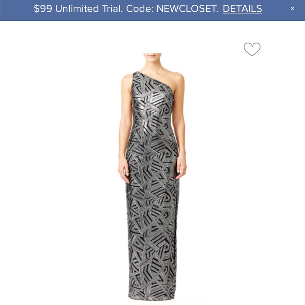 Gorgeous sequined evening gown